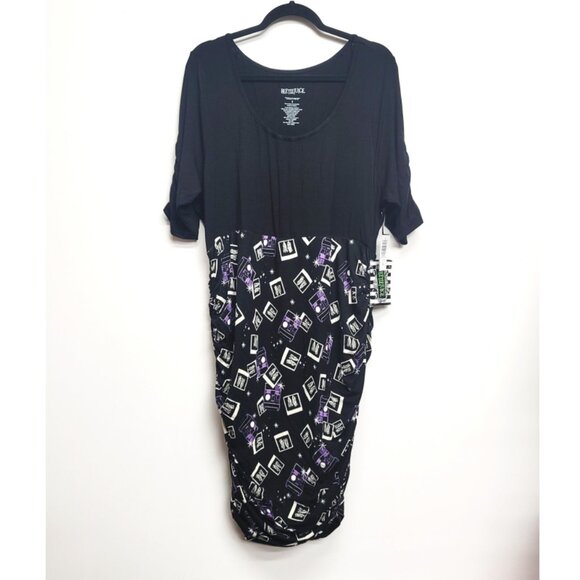 NWT Torrid 2 Warner Bros Beetlejuice Mini Super Soft Shirring Dress 2X 18 20 - Picture 7 of 10